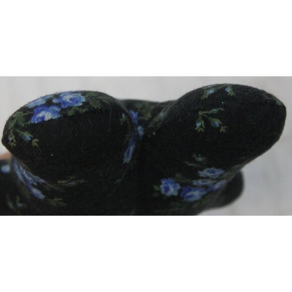 VTG 1998 Baby Gap Kids Blue Rattle Bear Plush Flowers Floral Calico NEW with Tag - Picture 7 of 7